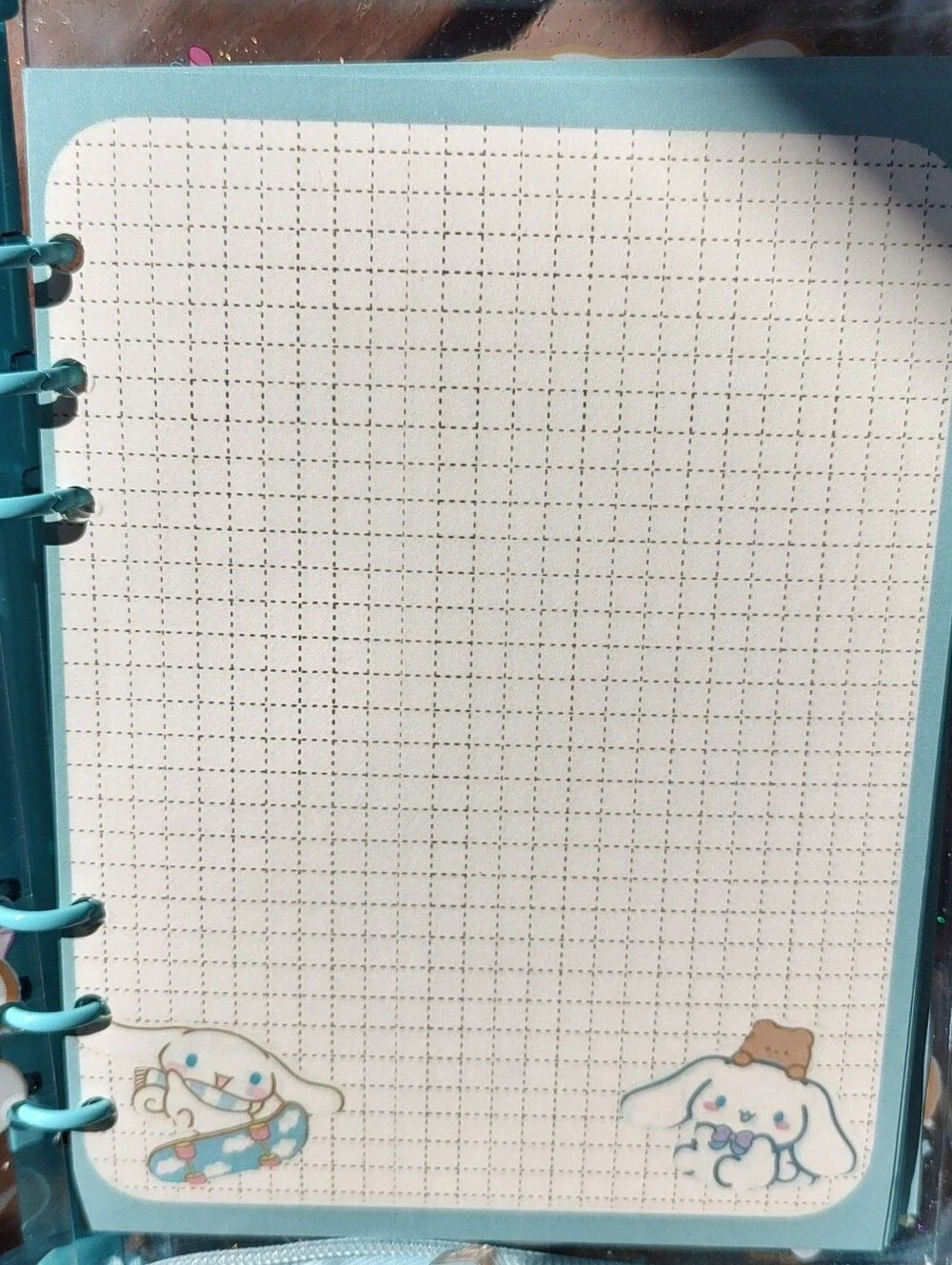 Sanrio Cinnamoroll Pink Bow A5 Acrylic Shaker Notebook